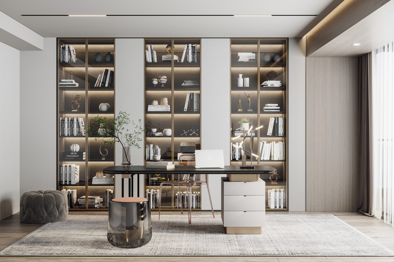 4个平方书房设计带床,40平书房设计图