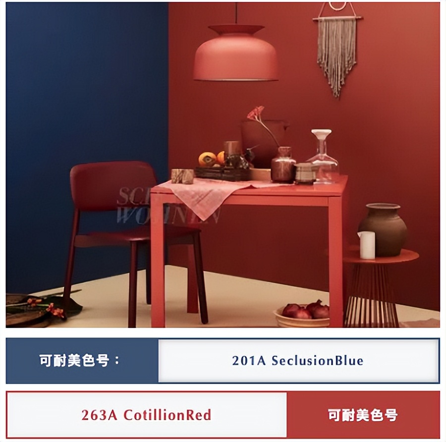 拼色乳胶漆搭配上浅下深,乳胶漆拼色颜色推荐