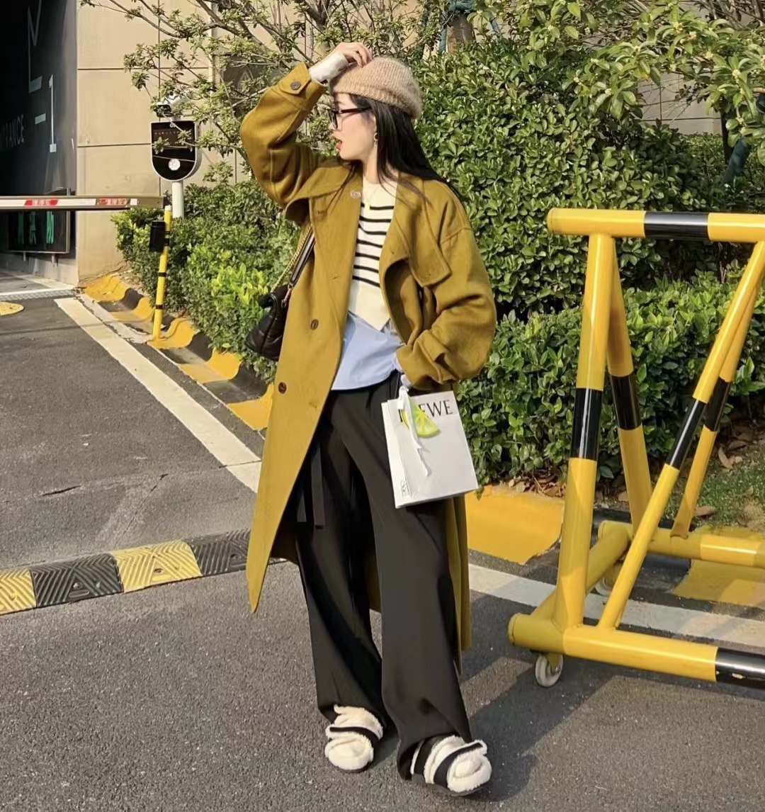 19套长款大衣内搭推荐,层次分明显高显瘦