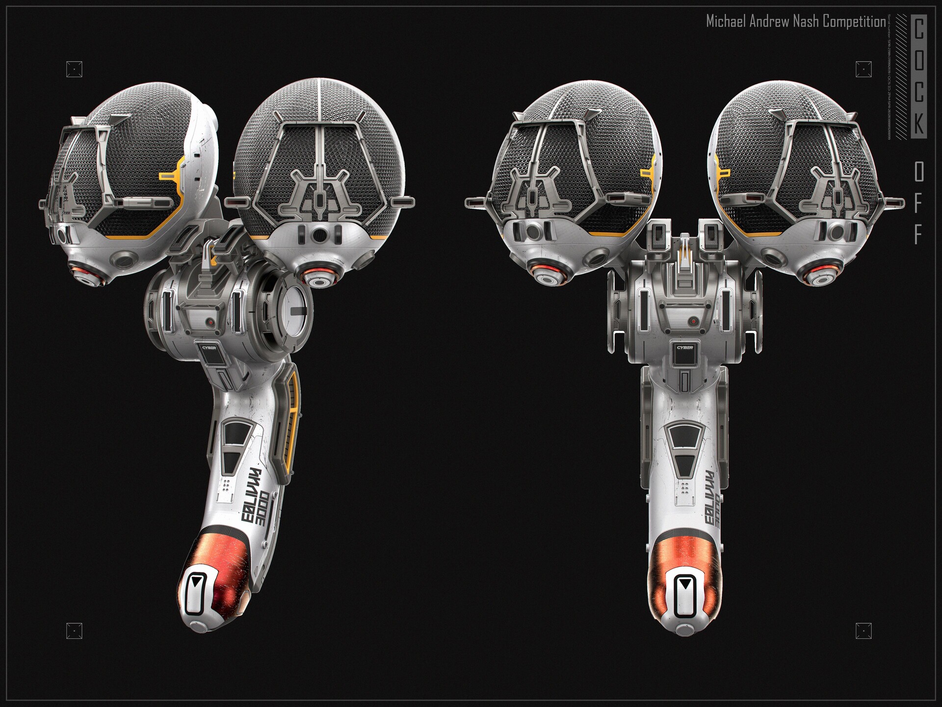 COOL!令人叹为观止的精密机甲穿戴设备｜设计师mikenash作品欣赏