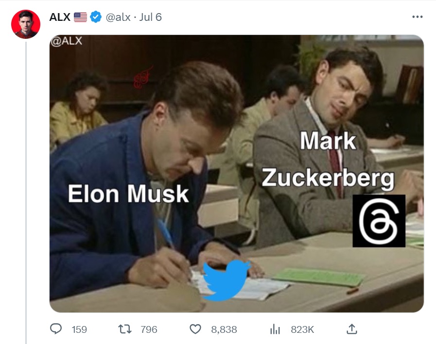 马斯克回应扎克伯格效仿推特,扎克伯格马斯克推特聊天