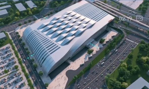 历史性一刻11点,广州东部交通枢纽新塘站最新视频