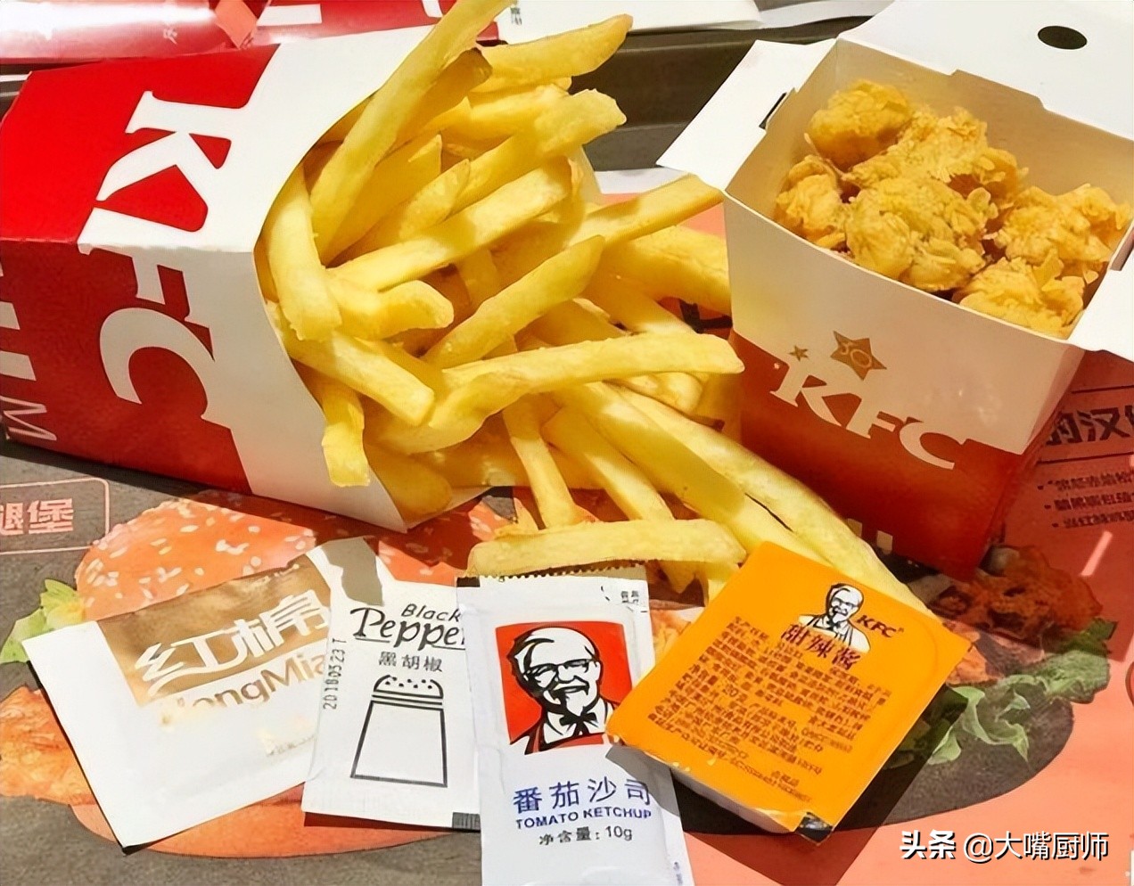 吃薯条满嘴番茄酱,吃薯条蘸番茄酱说明什么