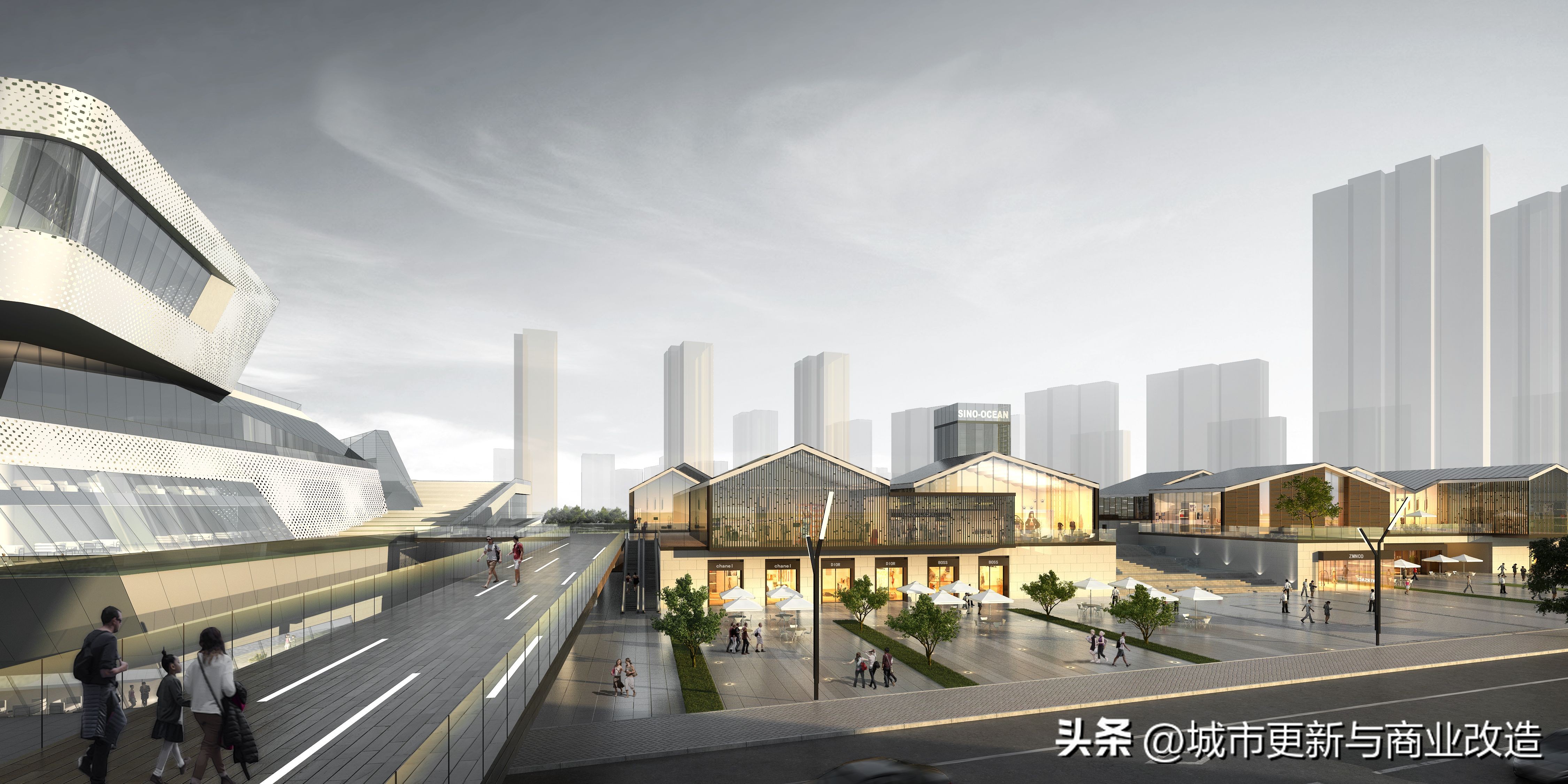 远洋·天津宜兴埠项目4A地块商业老街邻里中心设计方案SU模型图集