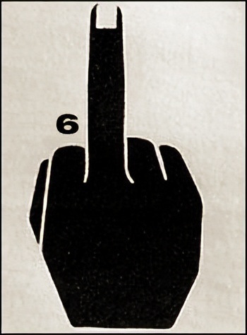 出门在外一定要注意防范,禁止出门手势