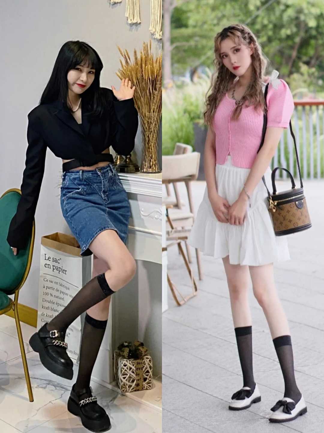 白色蕾丝袜日常穿搭,什么衣服和蕾丝袜搭配最好看