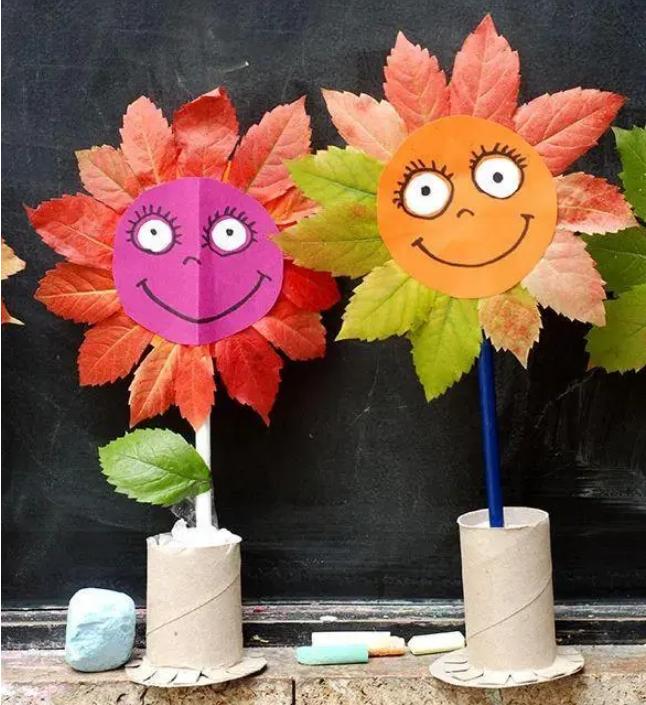 用落叶做一幅秋天的画,用水粉落叶做一幅秋天的画