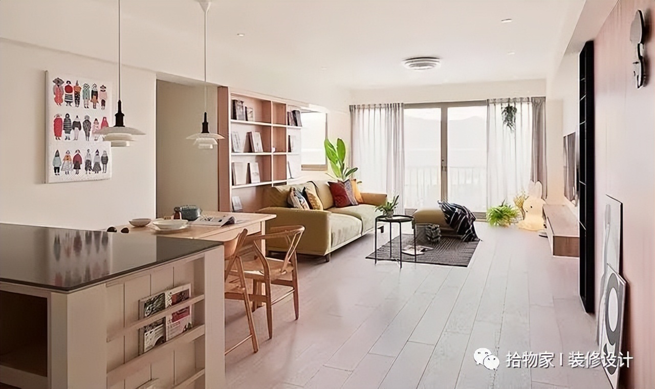 最好看的客厅设计,客厅与书房融为一体设计图