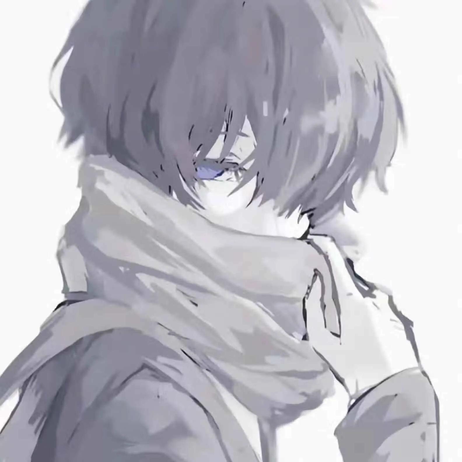 释怀放下的男头像动漫,看透一切的动漫头像男生