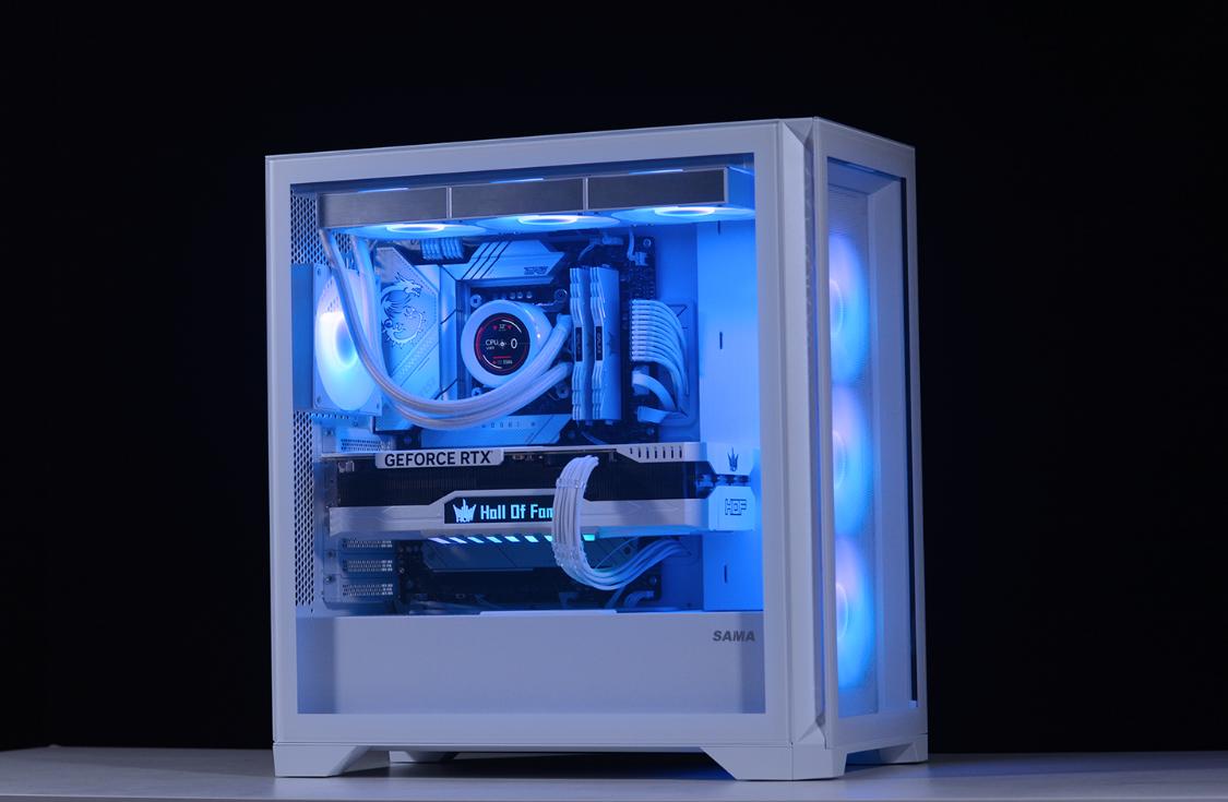 白色主题装机配置分享：13600K+4070Ti名人堂+先马颜之神机箱装机