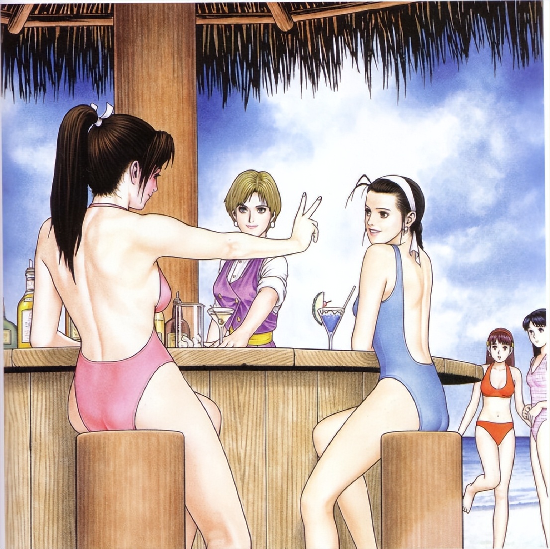 SNK首位爆衣女角色，拳皇男装丽人King