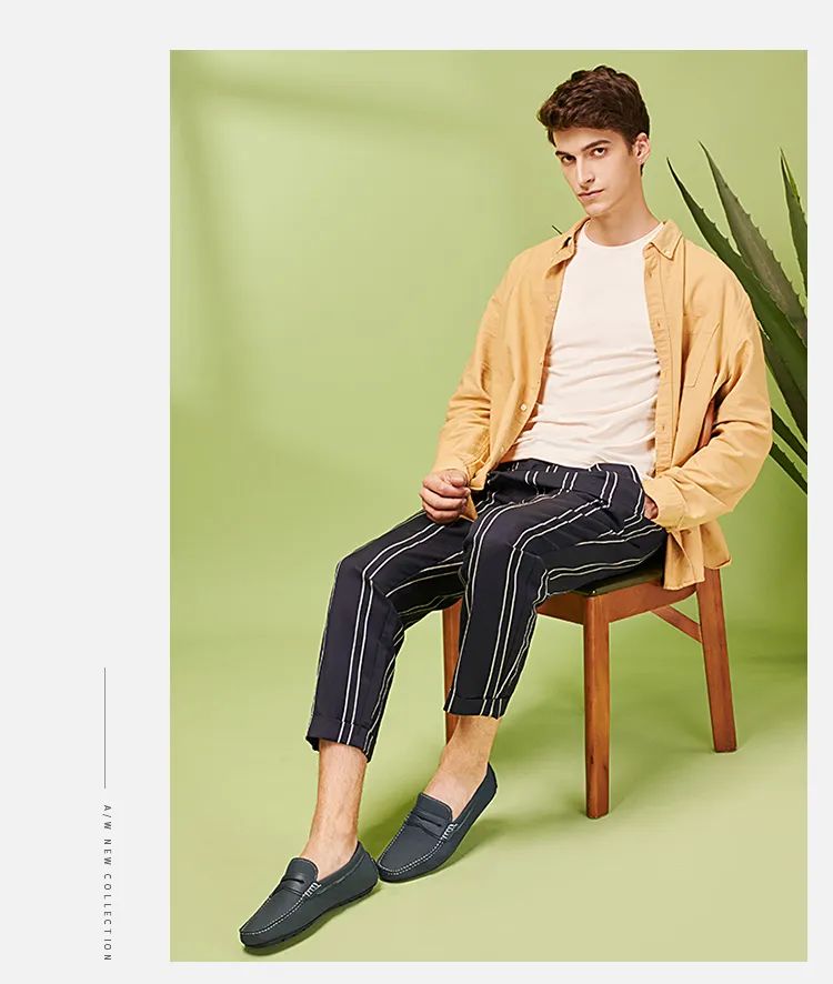 VOLO犀牛休闲豆豆鞋,犀牛女士百搭鞋