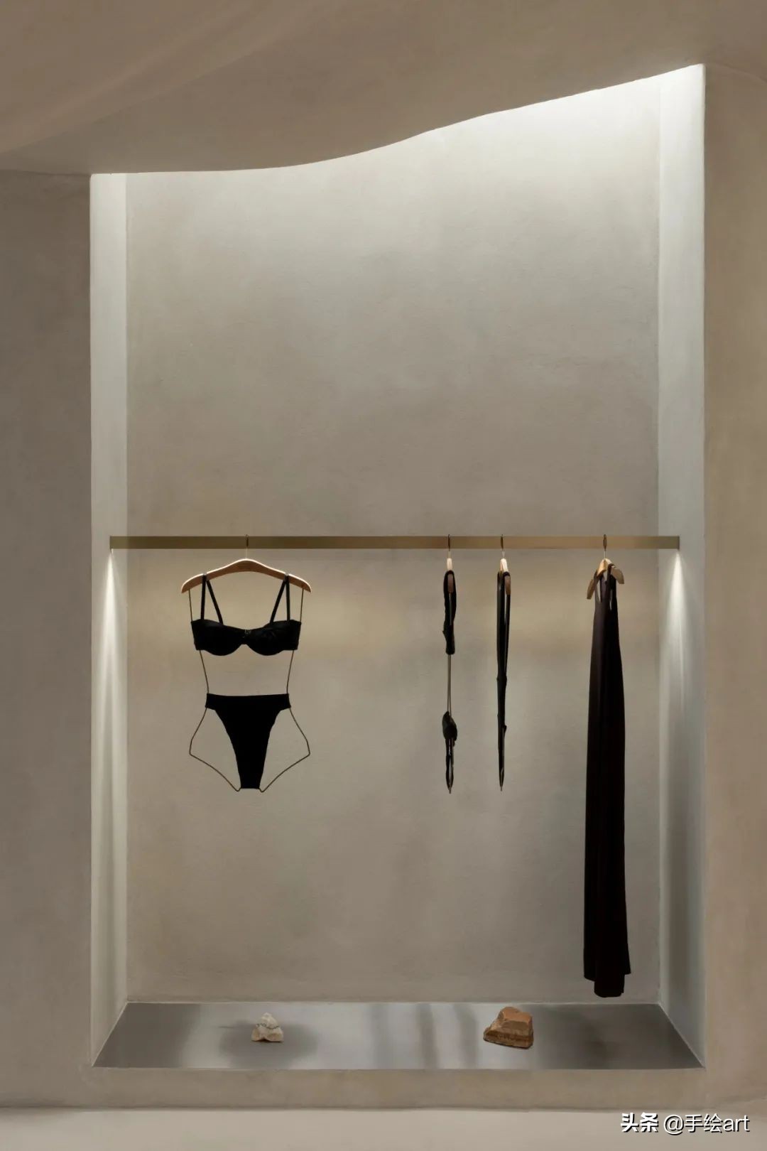 女装店装修墙面设计,实体店女装大牌设计感