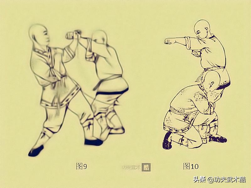少林秘传技击术斜步单鞭,少林迷踪拳实战技击方法