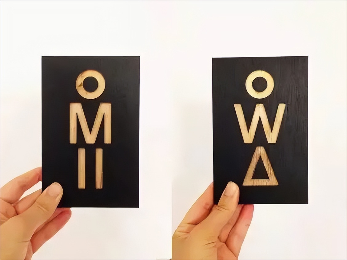 厕所设计标志理念介绍,厕所标识创意设计