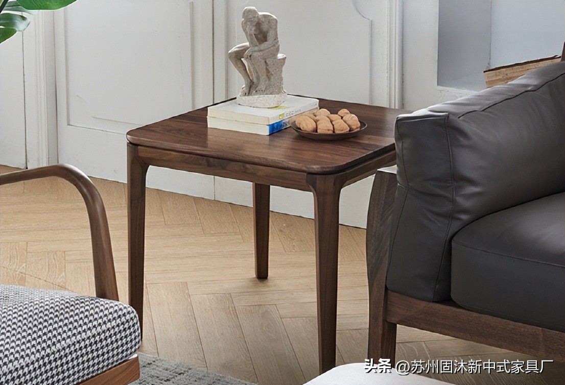 三室两厅简约风实木家具推荐,原木色简约新中式家具实景