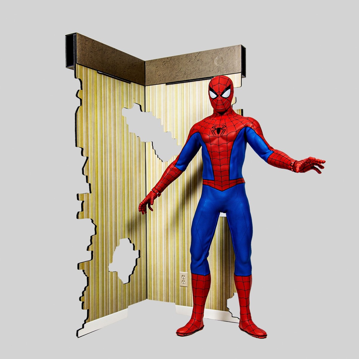 hottoys蜘蛛侠经典战衣手办测评,hottoys蜘蛛侠经典红蓝战衣