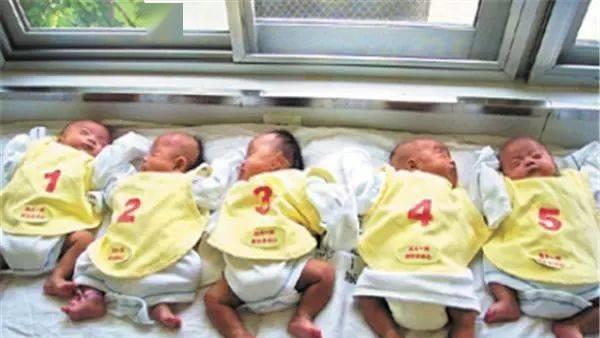 年轻夫妻给孩子起名,老公给六胞胎取名字