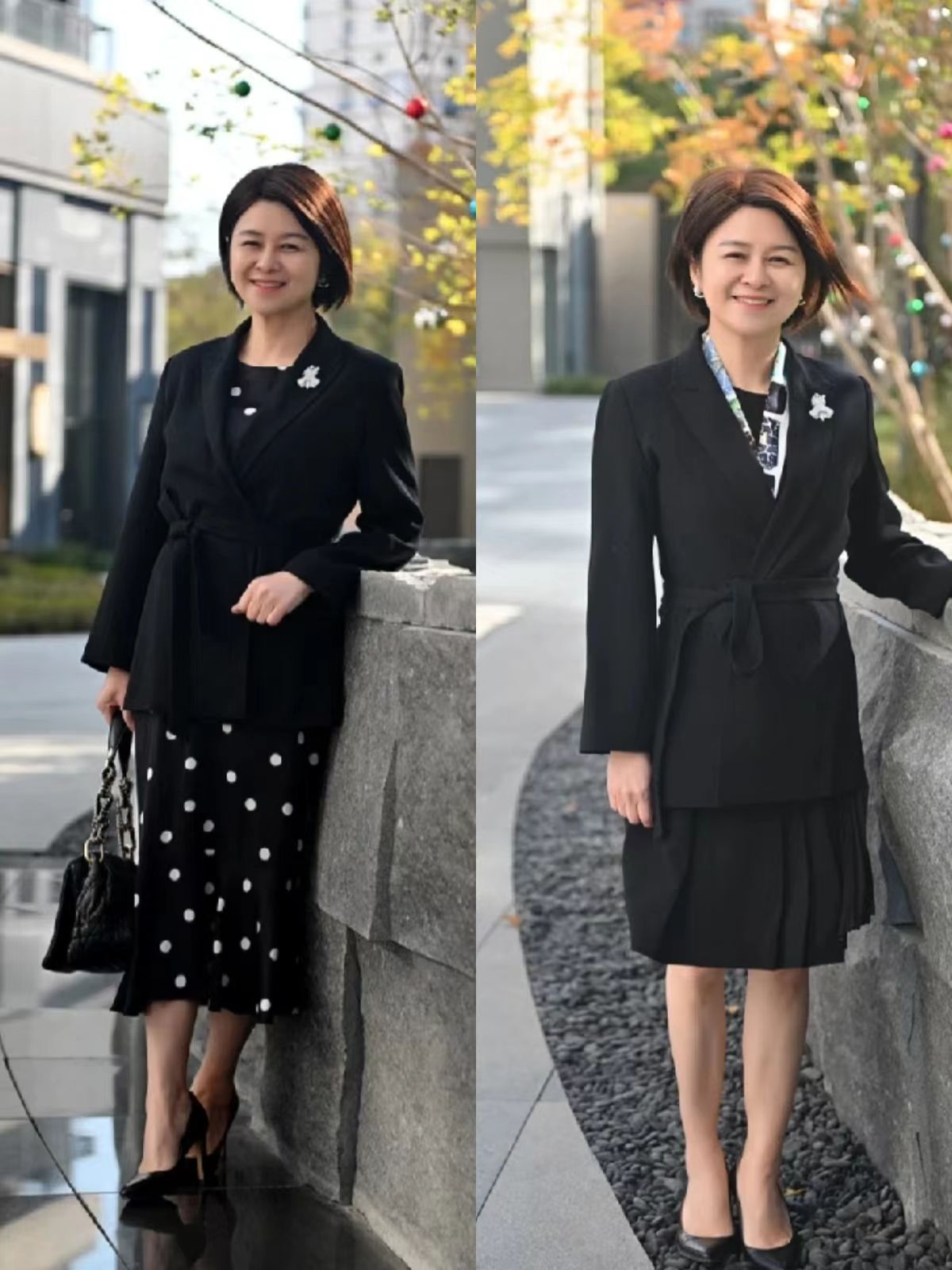 时尚穿搭浅粉长裙优雅美丽,知性优雅女性穿搭长裙