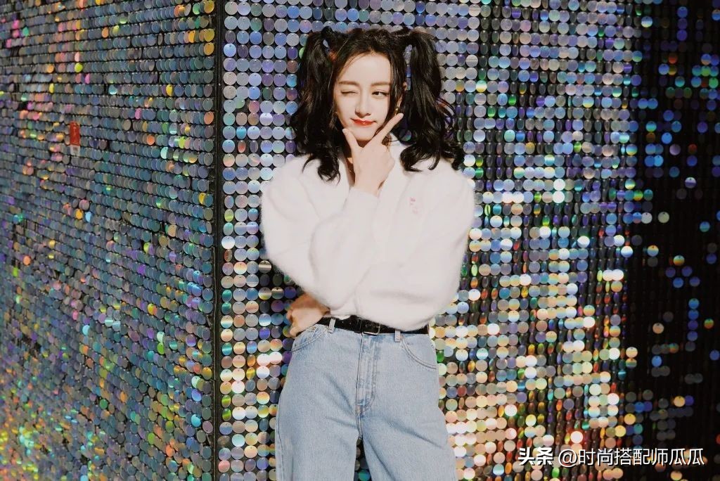 热巴齐刘海发型,热巴最新短发发型漂染