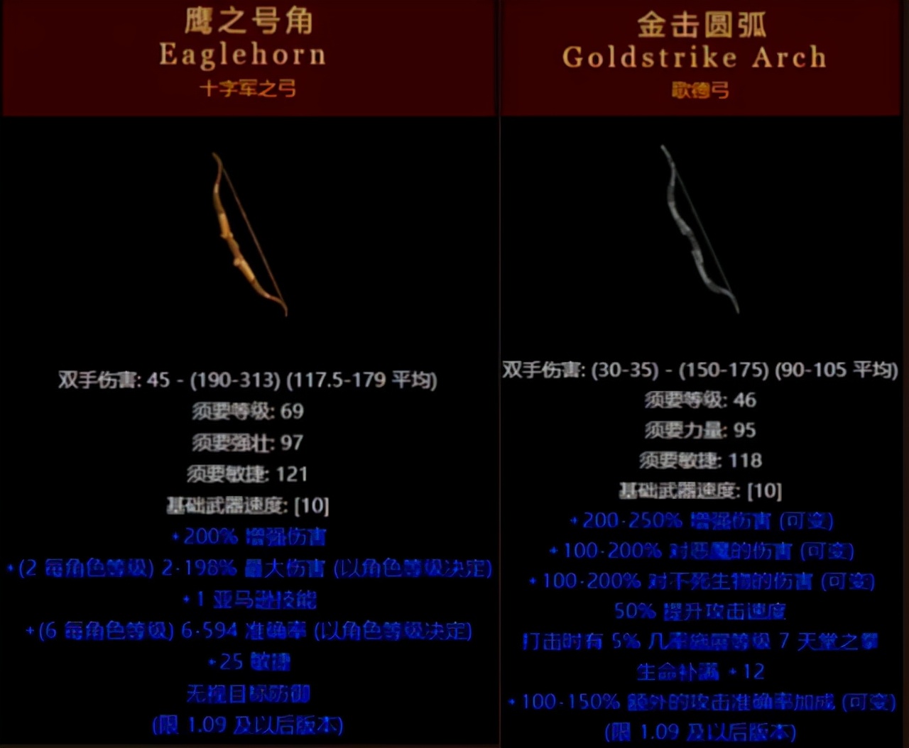 暗黑2最强弓箭,暗黑2暗金弓排名