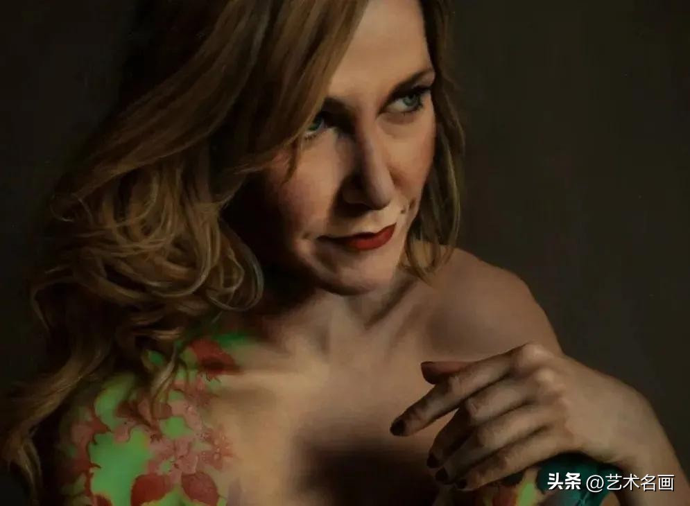 布格罗油画人物高清作品图文,马可格拉西超写实油画图片