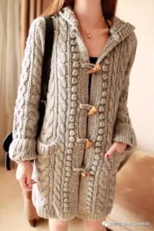 创意洋气针织开衫,针织外搭开衫中长款高档