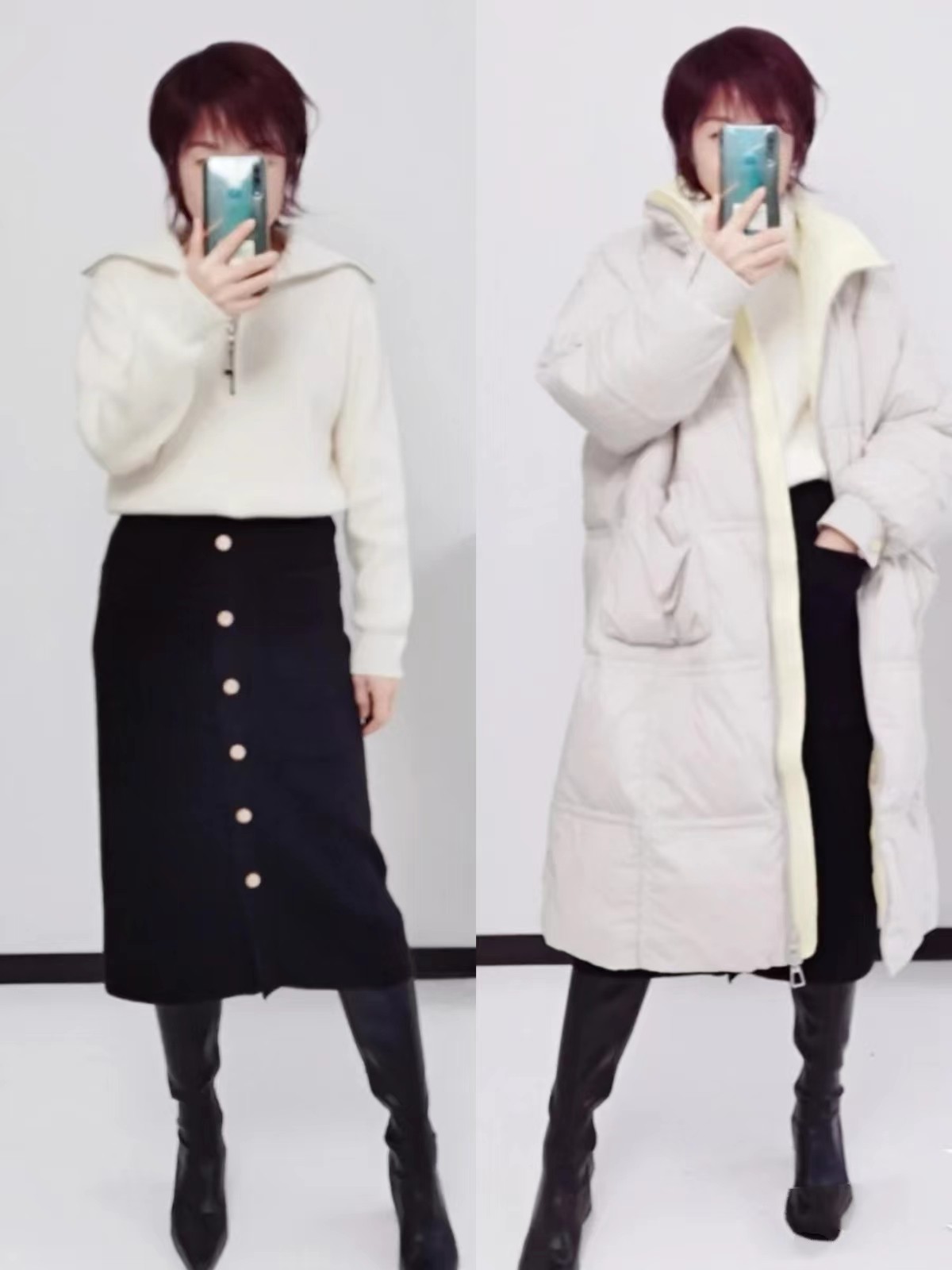 春节这样照着穿气质时尚又减龄,这才是冬天该有的穿着