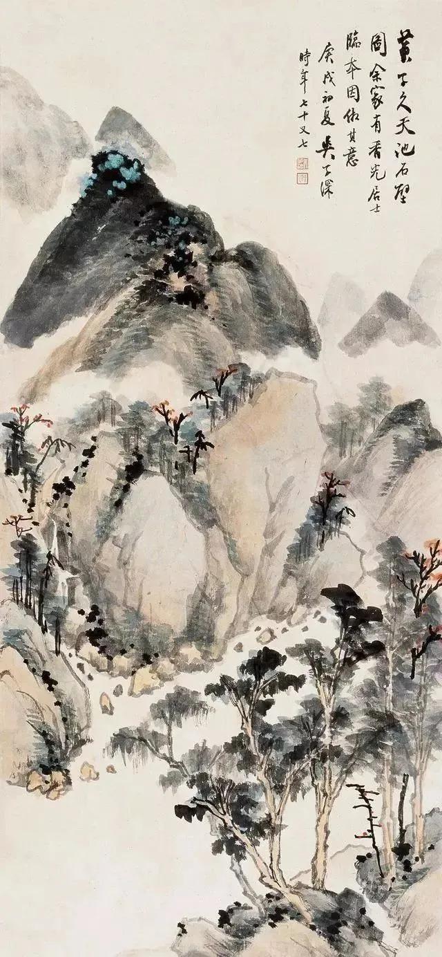国画山水画中的四季的景色,35幅绝美山水图这才是国画的灵魂