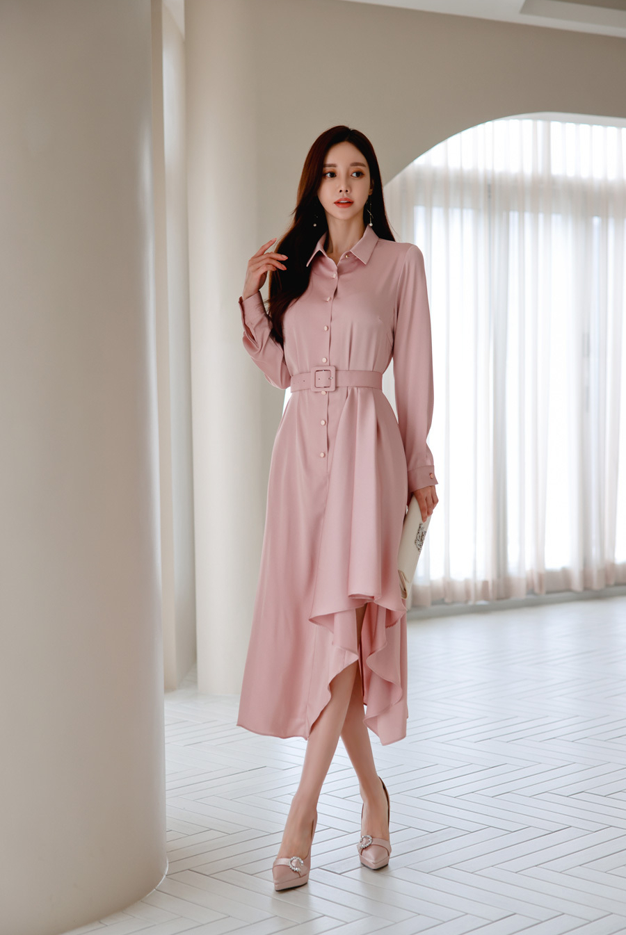 玫红色720雪纺大摆裙,雪纺大摆半身裙紫玫红