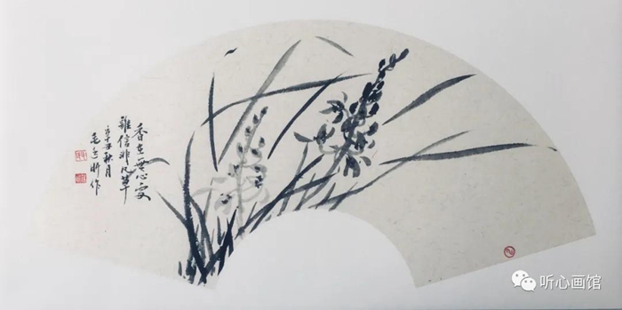 国画工笔画兰花作品欣赏,国画大师霍春阳兰花作品欣赏