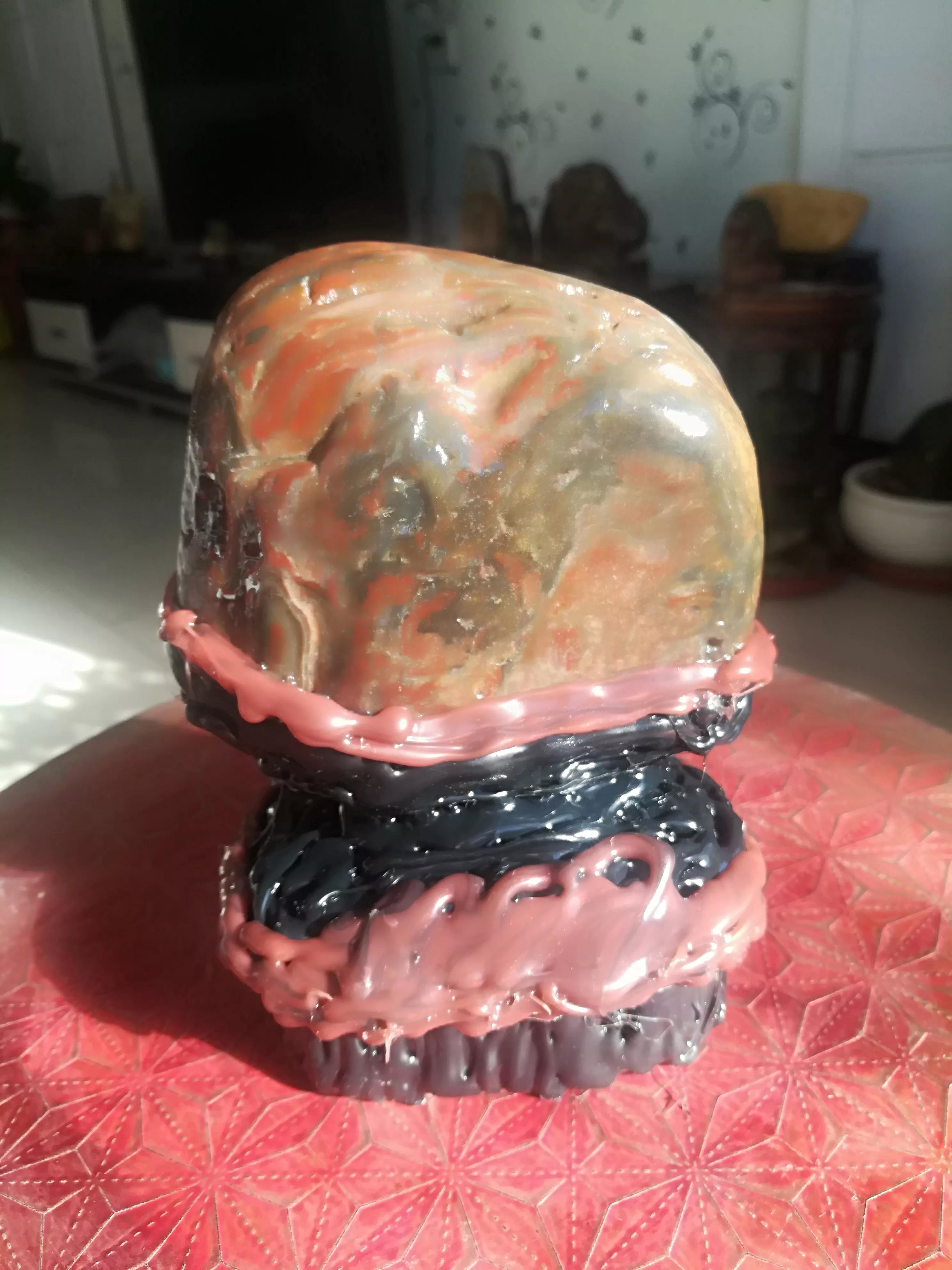 用热熔胶棒怎么做立体圆球,热熔胶石头底座的简易制作