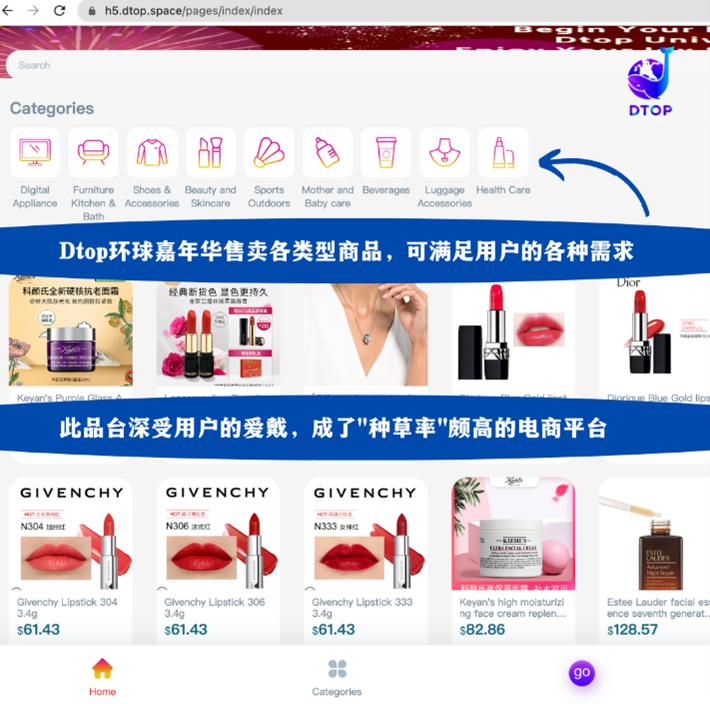 全球电商报告:Dtop环球嘉年华就是其一“种草率”最高的电商平台