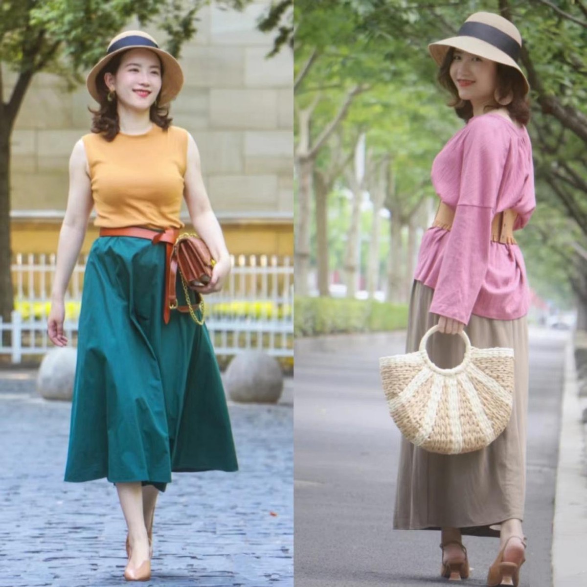 145-150矮个子牛仔衬衫遮臀,矮个子梨形身材露腿穿搭