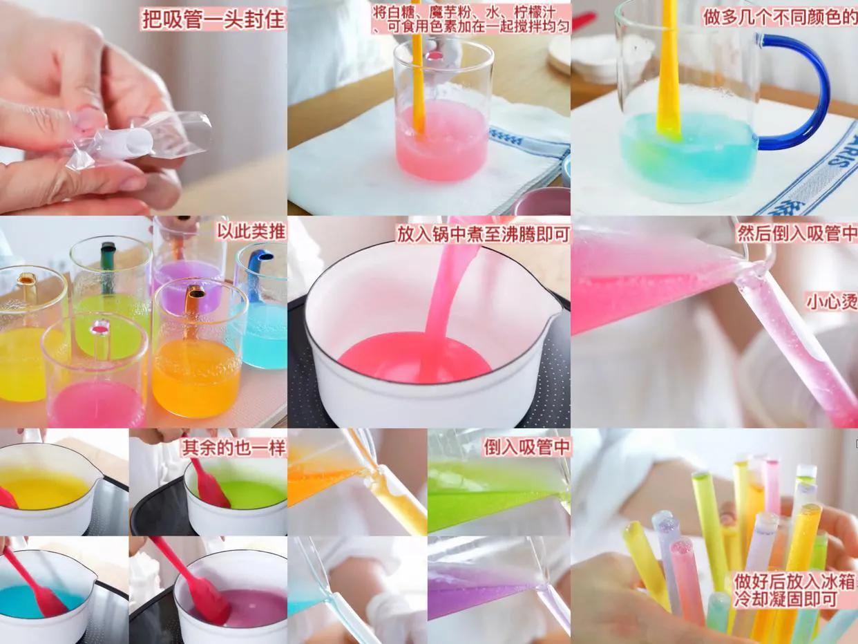 彩虹果冻蛋糕,彩虹果冻蛋糕卷怎么做