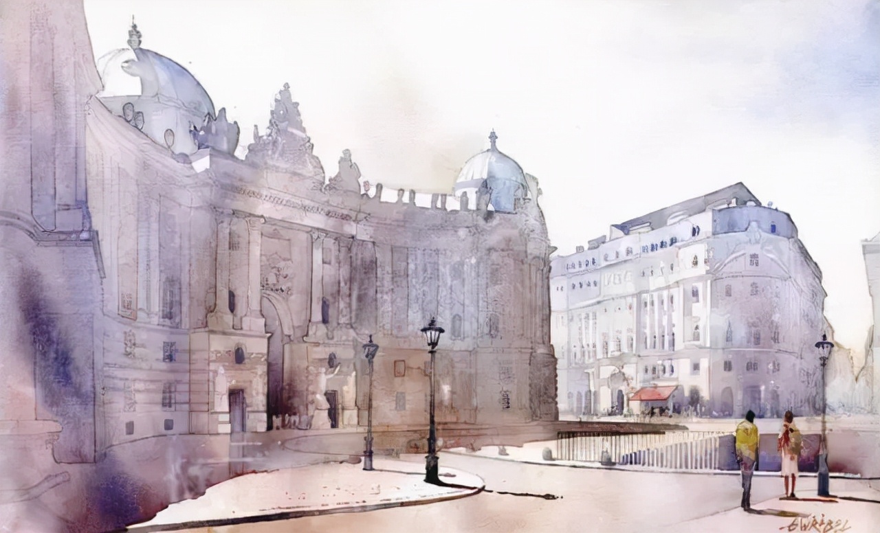 世界顶级水彩画家作品欣赏,世界水彩画大师三巨头的作品欣赏