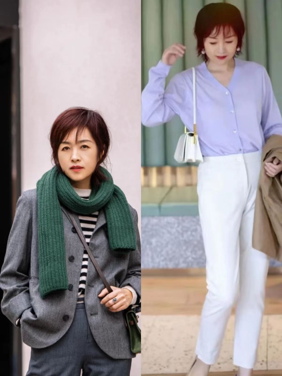 西服怎么穿搭更好看,休闲西服怎样搭配能有法式穿搭感