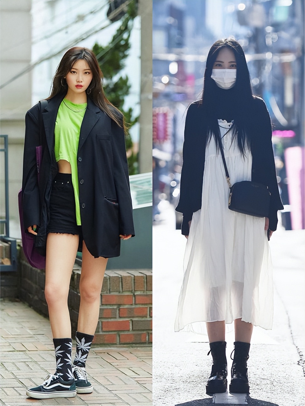 韩国街拍穿搭秋冬,韩国街拍个个时髦又高级