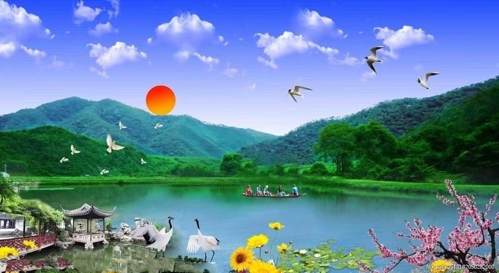 我爱大自然美术字,我爱大自然美景