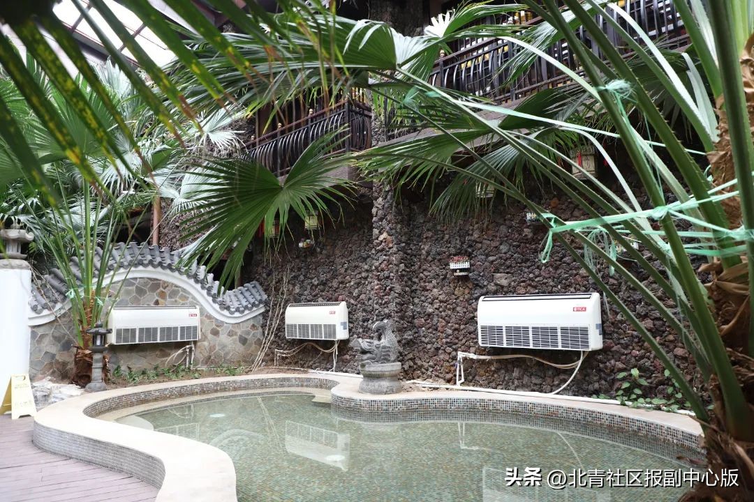 北京通州乔庄温泉度假村,园林温泉区