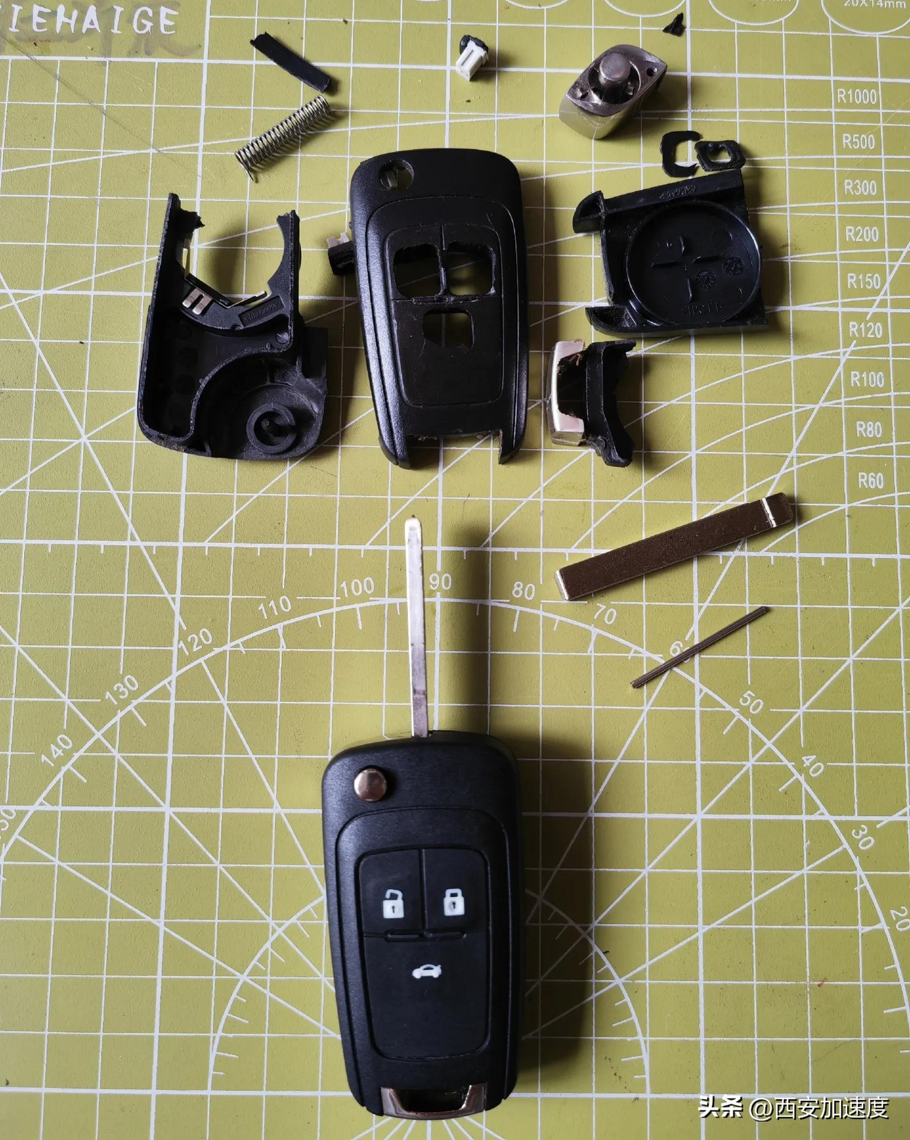 科鲁兹钥匙壳换新款外壳,怎么换汽车遥控器钥匙外壳