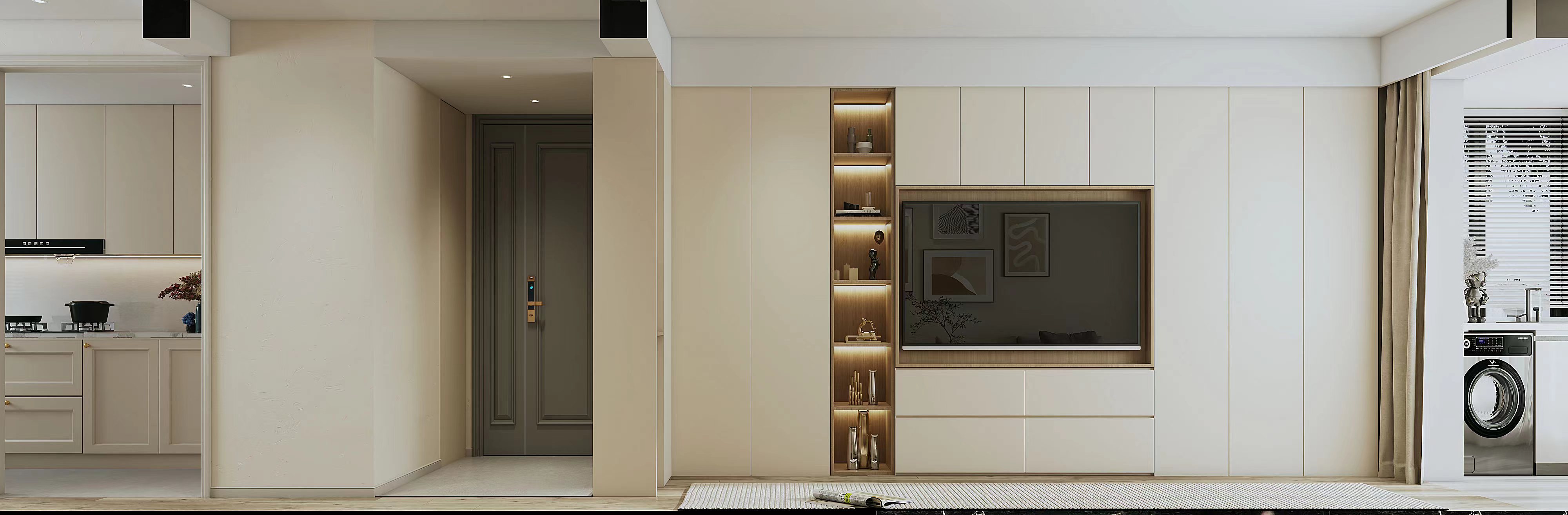 一品漫城一房两厅67平装修,一品装修实景案例