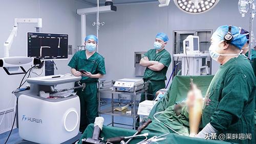 股骨头坏死机器人置换手术全过程,骨科机器人置换关节