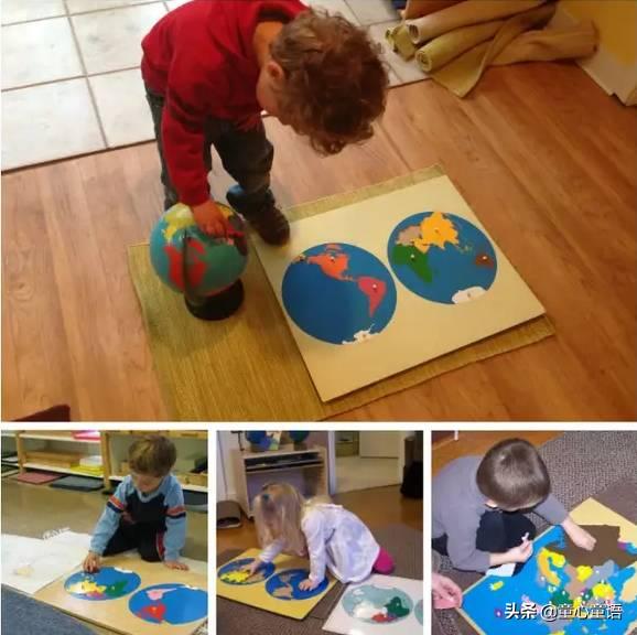 蒙氏教具手工区,蒙氏圆教具