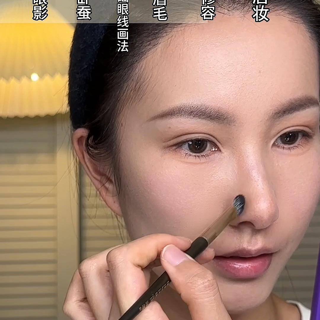 眼妆太难了试试无眼影红唇妆,无眼影红唇妆教程