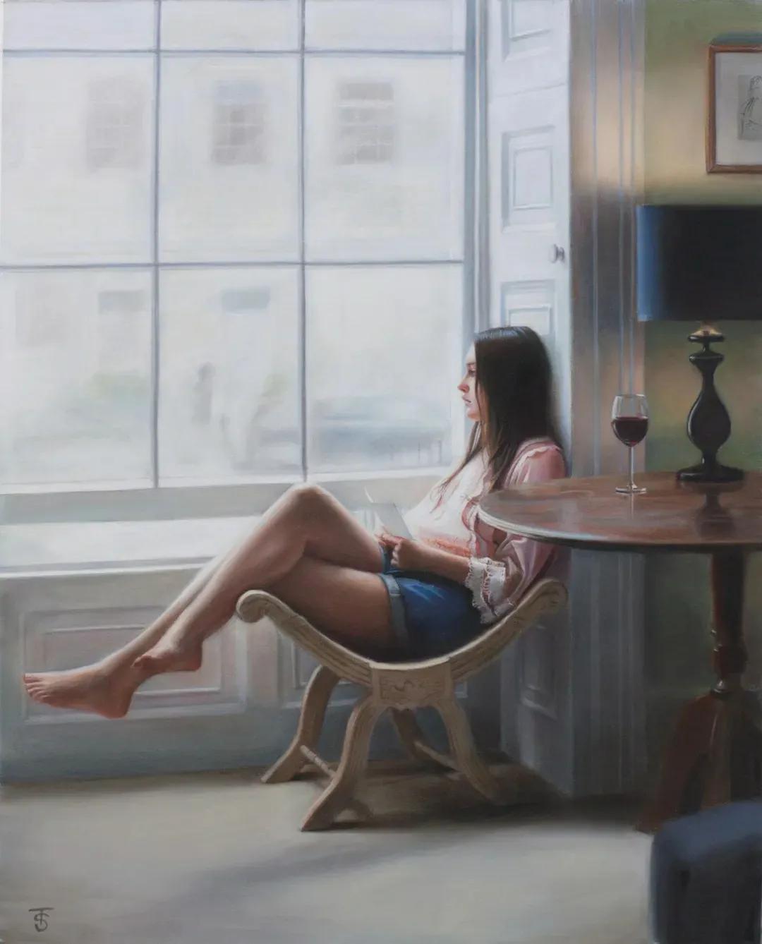 国外当代超写实艺术作品,西方油画大师笔下的绝世美人