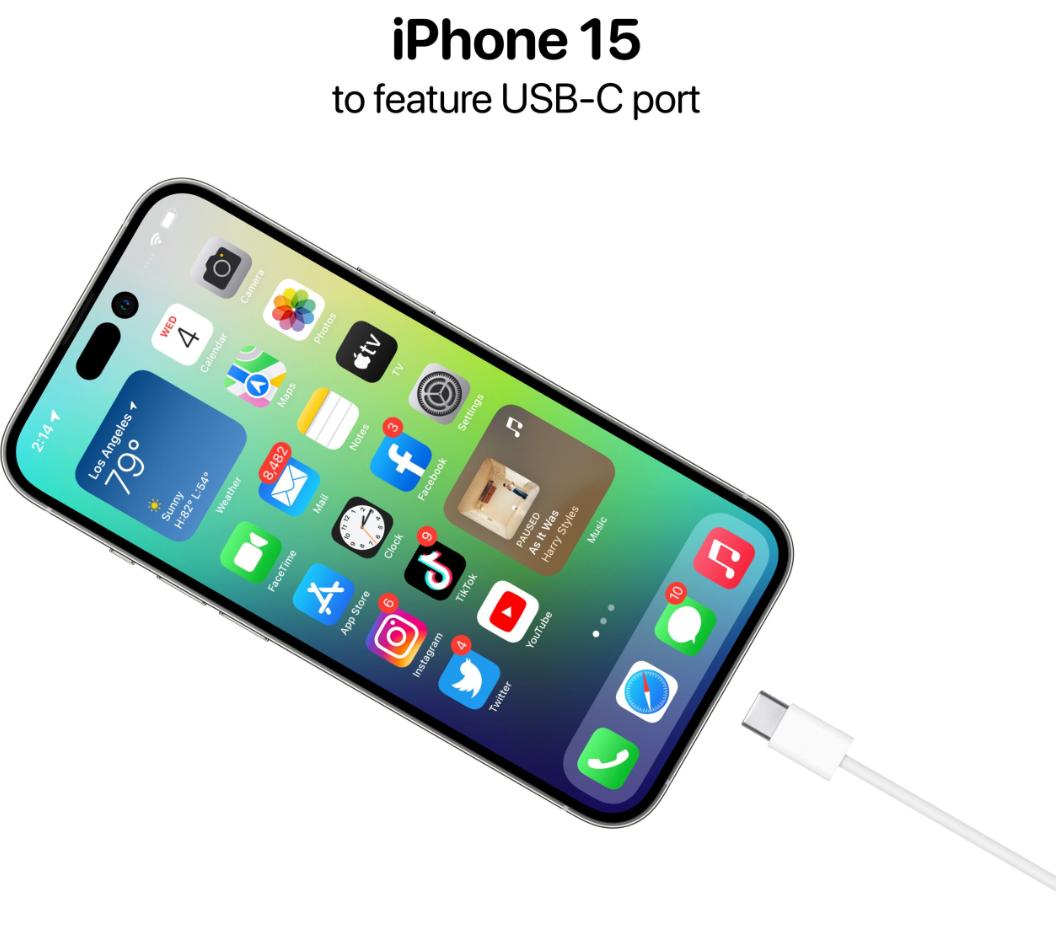 iphone15将全系升级到usb-c接口,iphone15新款usb-c数据线曝光