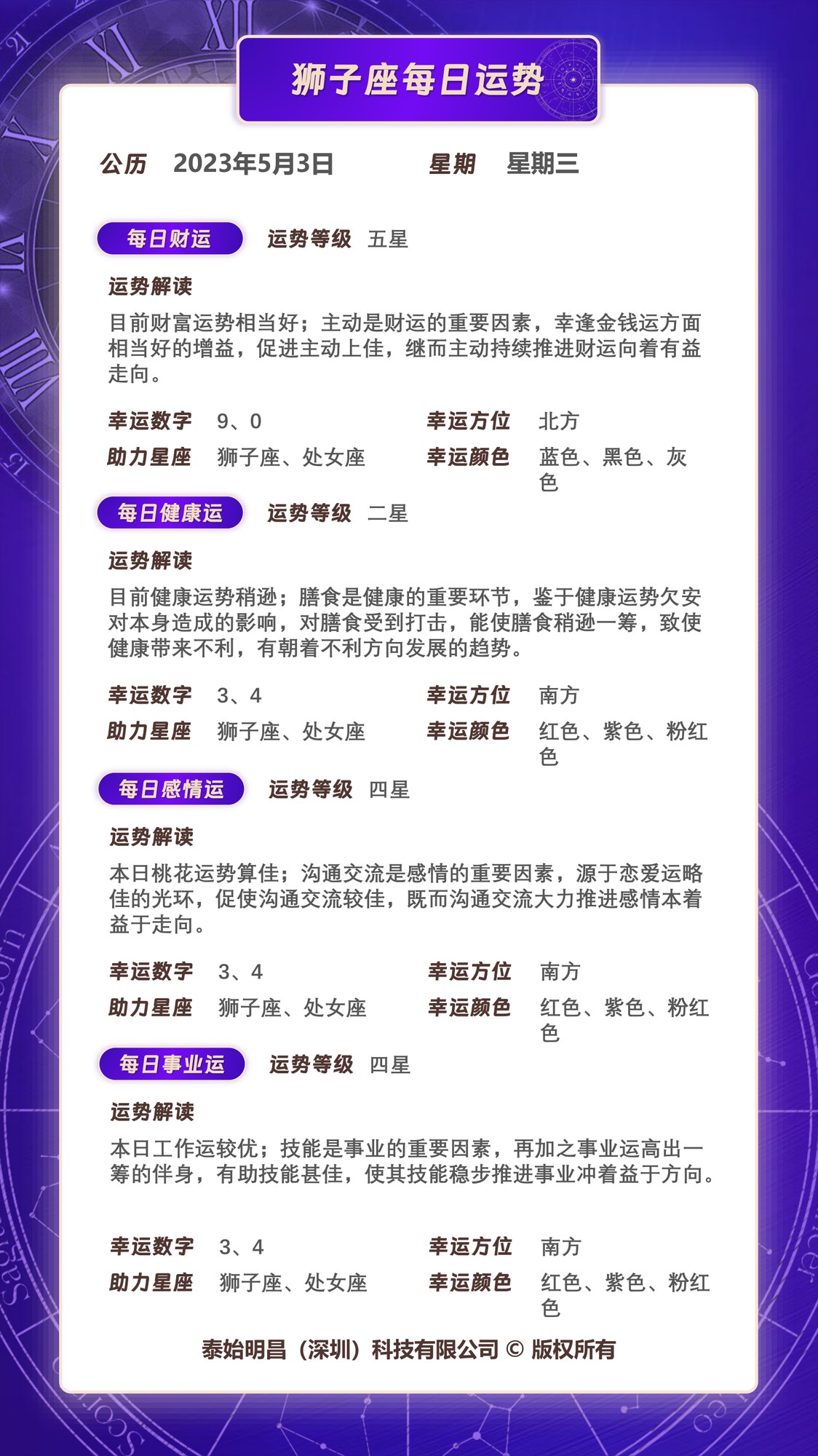 星座每日运势查询2023年,星吧2023年今日星座运势