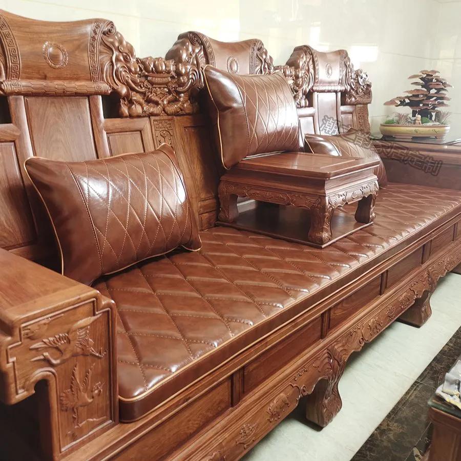 红木家具沙发垫坐垫套,红木沙发坐垫选哪种比较好