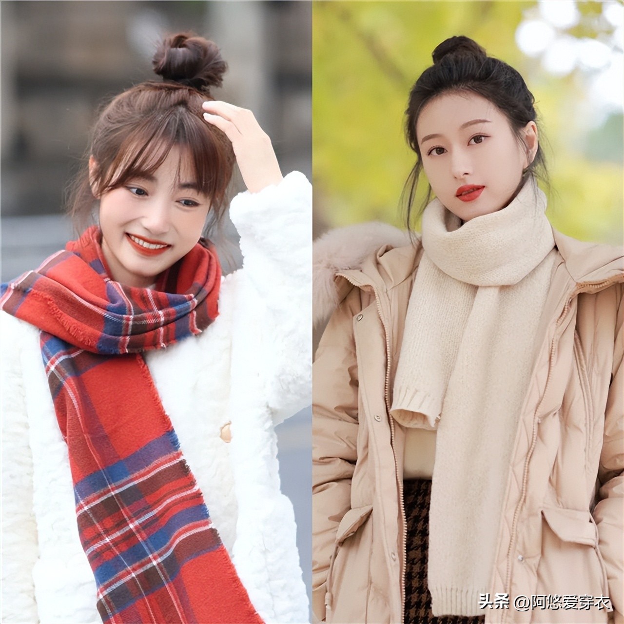 适合冬季显脸小的发型,冬季干净利落减龄的发型